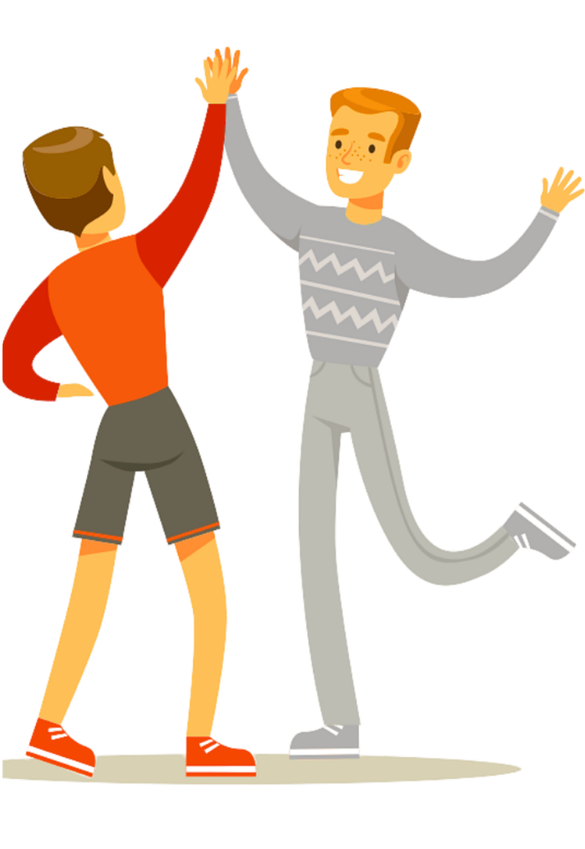 Happy customers illustration