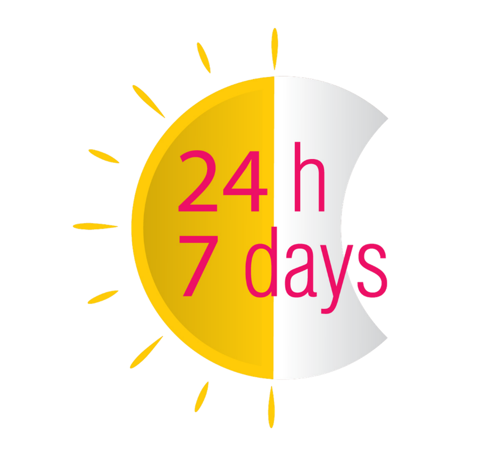 24/7 support illustration